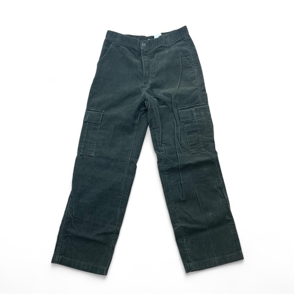 VTG Dockers Cargo Corduroy Pants 28 Green D-series VTG Workwear Casual Utility